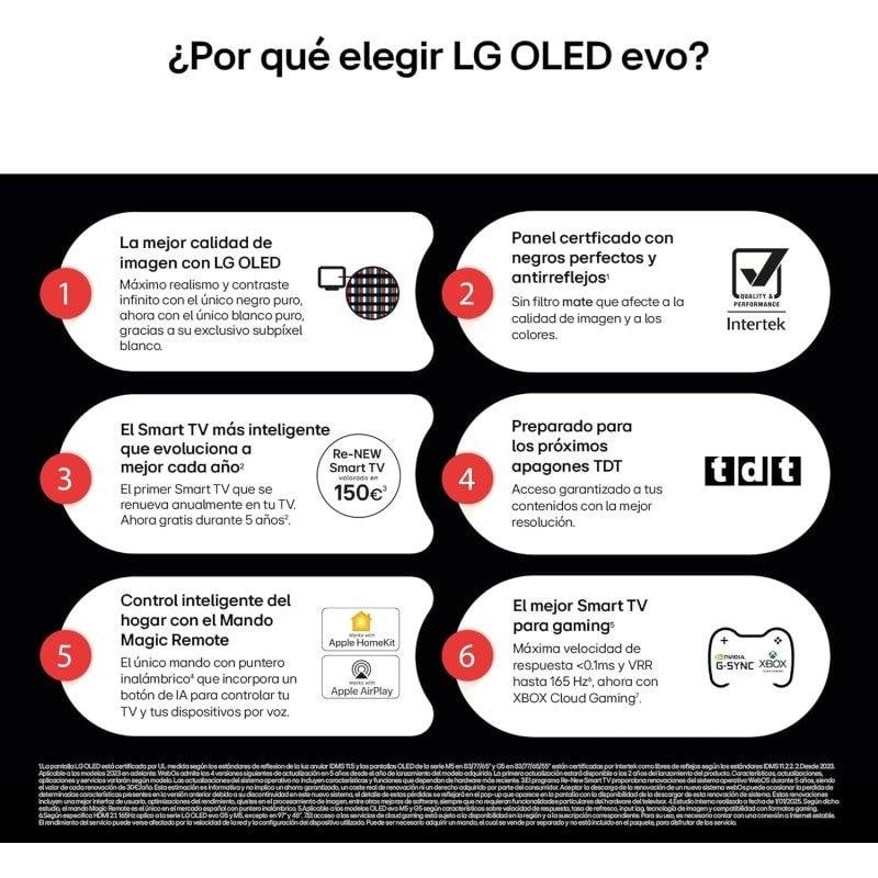 Thumbnail 1 de LG OLED evo OLED55C54LA (55"): televisor 4K 120 Hz con WebOS, Dolby Vision y Atmos para cine en casa y gaming