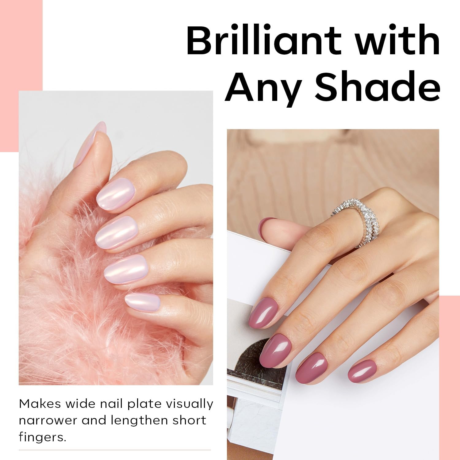Thumbnail 4 de Modelones Extra Short Oval Round Nail Tips (510 pcs) — Soft Gel Pre-shaped Half Matte Full Cover False Nail Extensions