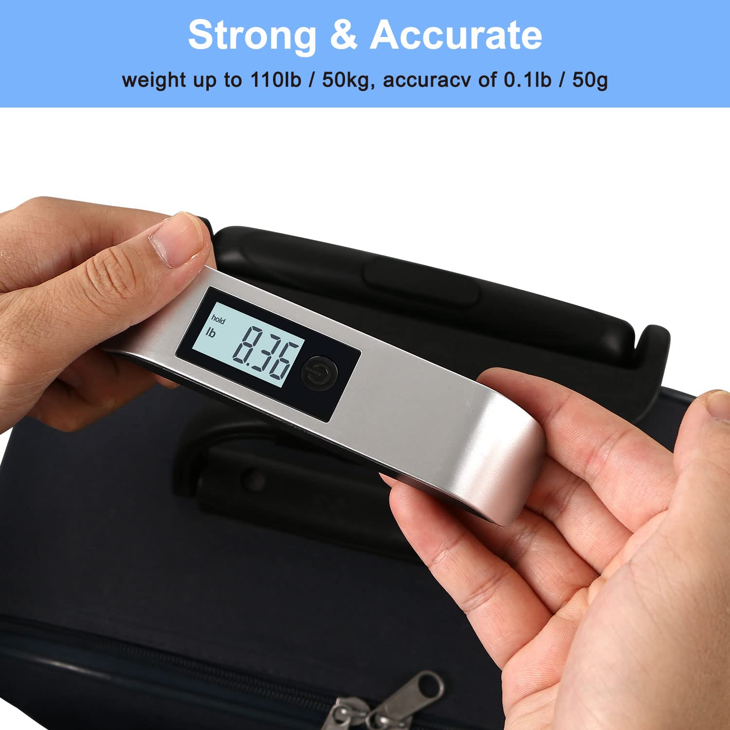 Detalle de travel inspira Luggage Scale — Portable 50kg Digital Luggage Weighing Scale