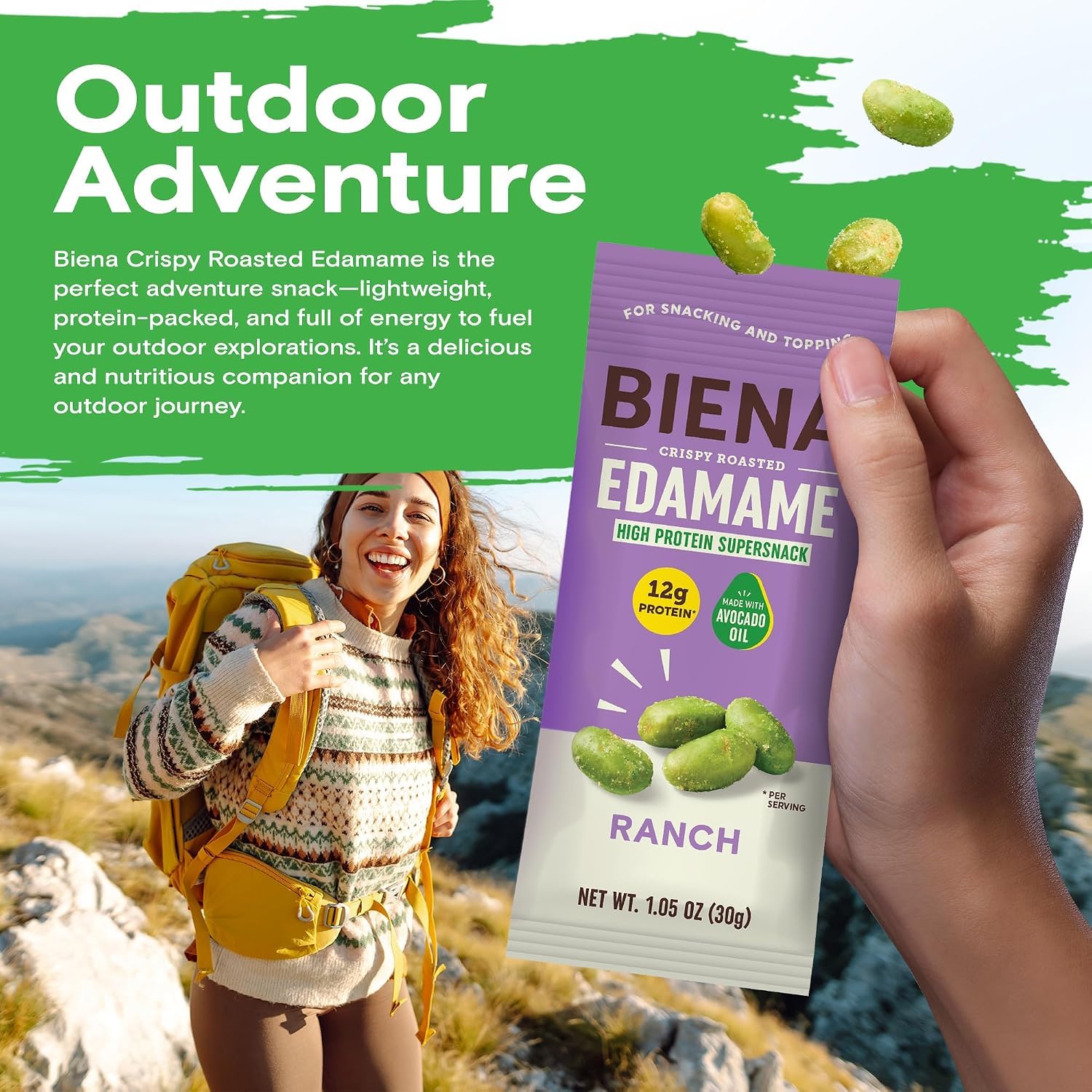 Detalle de Biena Edamame Snack 21-Count Variety Pack