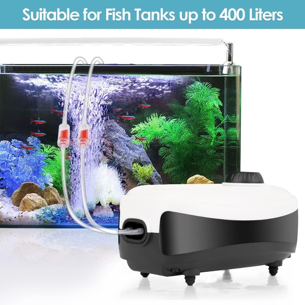 Detalle 2 de Eyein Adjustable Air Pump 4W for 400L aquarium 🐠