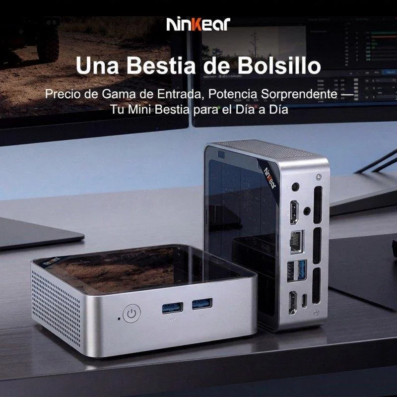 Detalle 2 de Mini PC Ninkear M6: rendimiento compacto para multitarea y setups de 3 monitores
