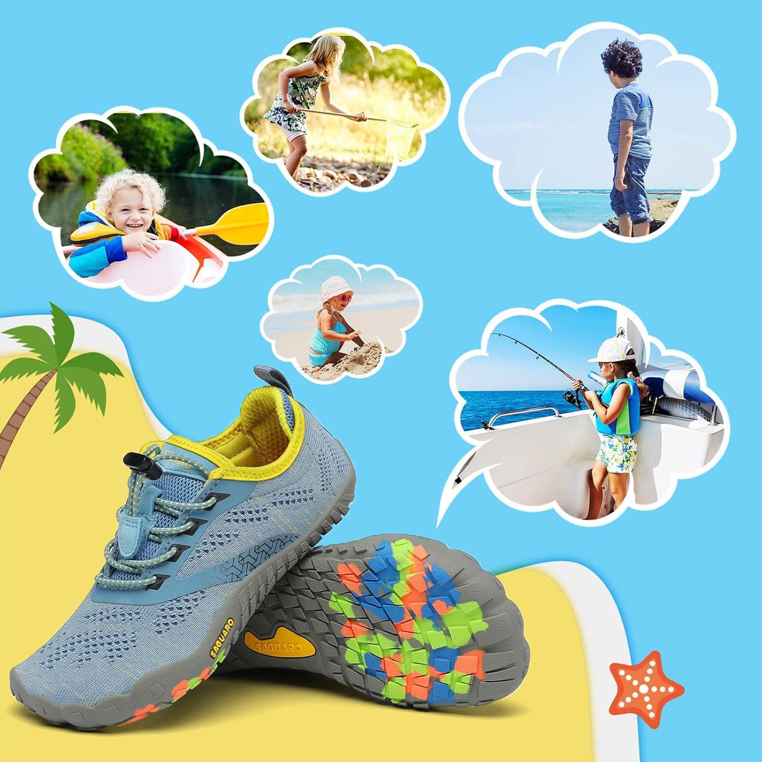 Thumbnail 6 de Saguaro Trailschuhe für Kinder – atmungsaktiv, rutschfest und barfuß-ähnlich