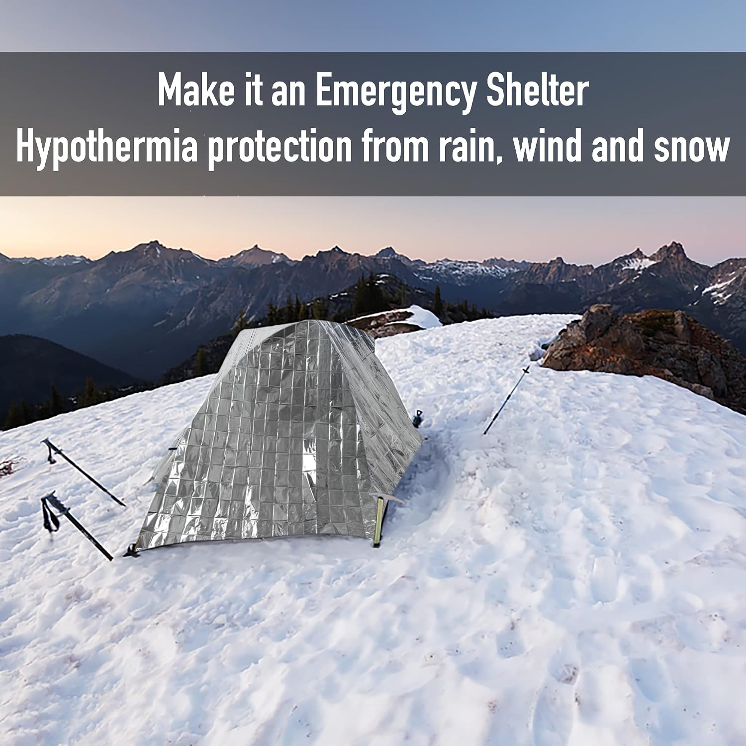 Thumbnail 5 de General Medi Emergency Foil Blanket (12-Pack) – Mylar Thermal Blankets for Outdoors, Survival and First Aid