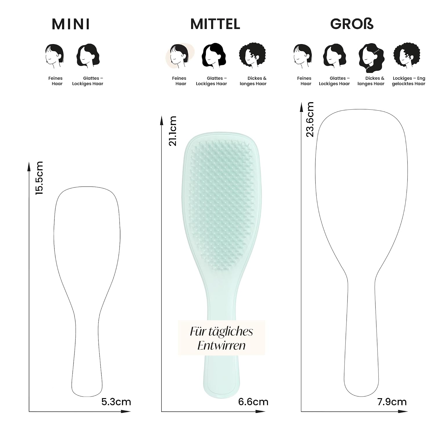 Detalle de Tangle Teezer Ultimate Detangler Bürste für feines Haar