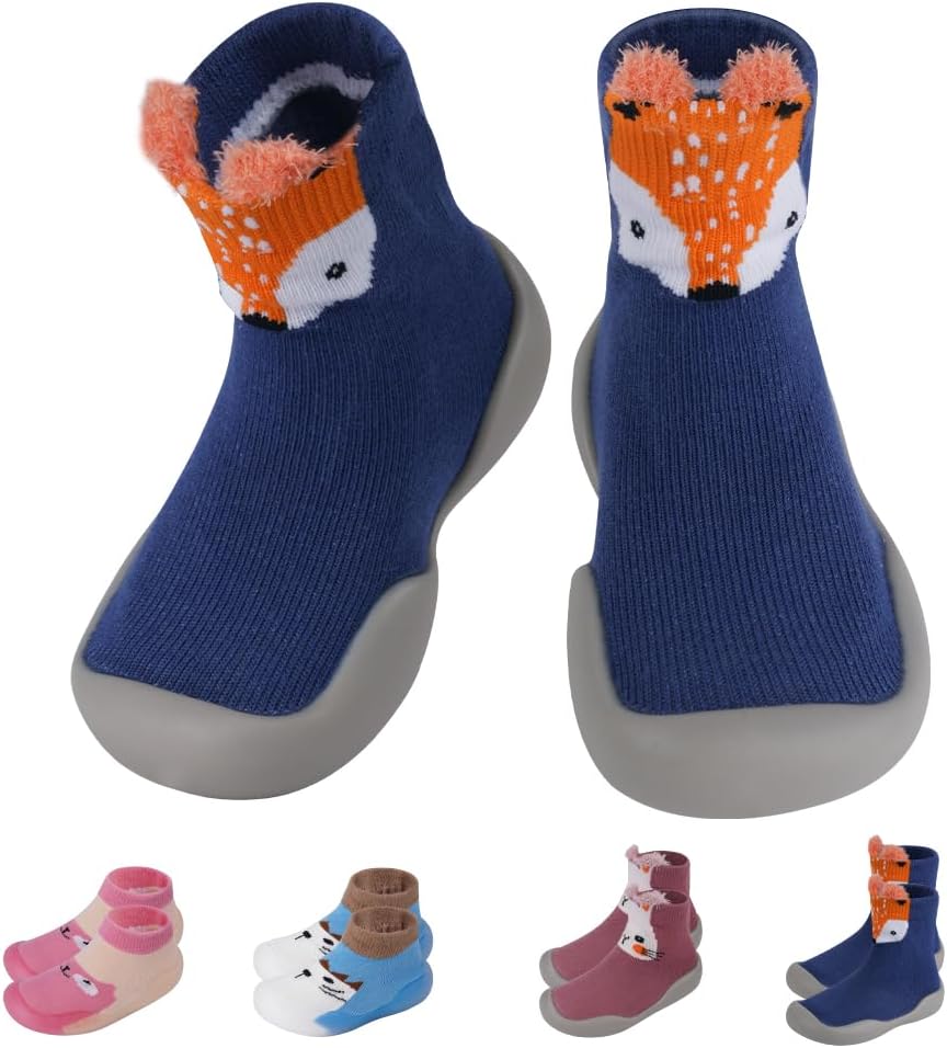 Aolso Bébé Chaussettes Antidérapantes — Chaussures douces et sécurisantes pour bébé (6–36 mois)