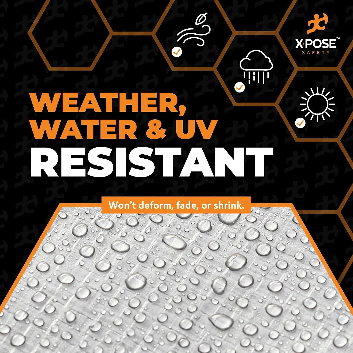 Thumbnail 4 de Heavy Duty Poly Tarp - 30' x 50' - 10 Mil Waterproof Protective Cover by Xpose Safety