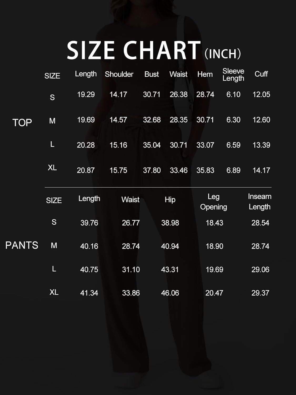 Detalle de LILLUSORY 2 Piece Lounge Wear Set for Women – UK Casual Rayon-Spandex, Elastic Wide-Leg Marks a Relaxed yet Flattering Look