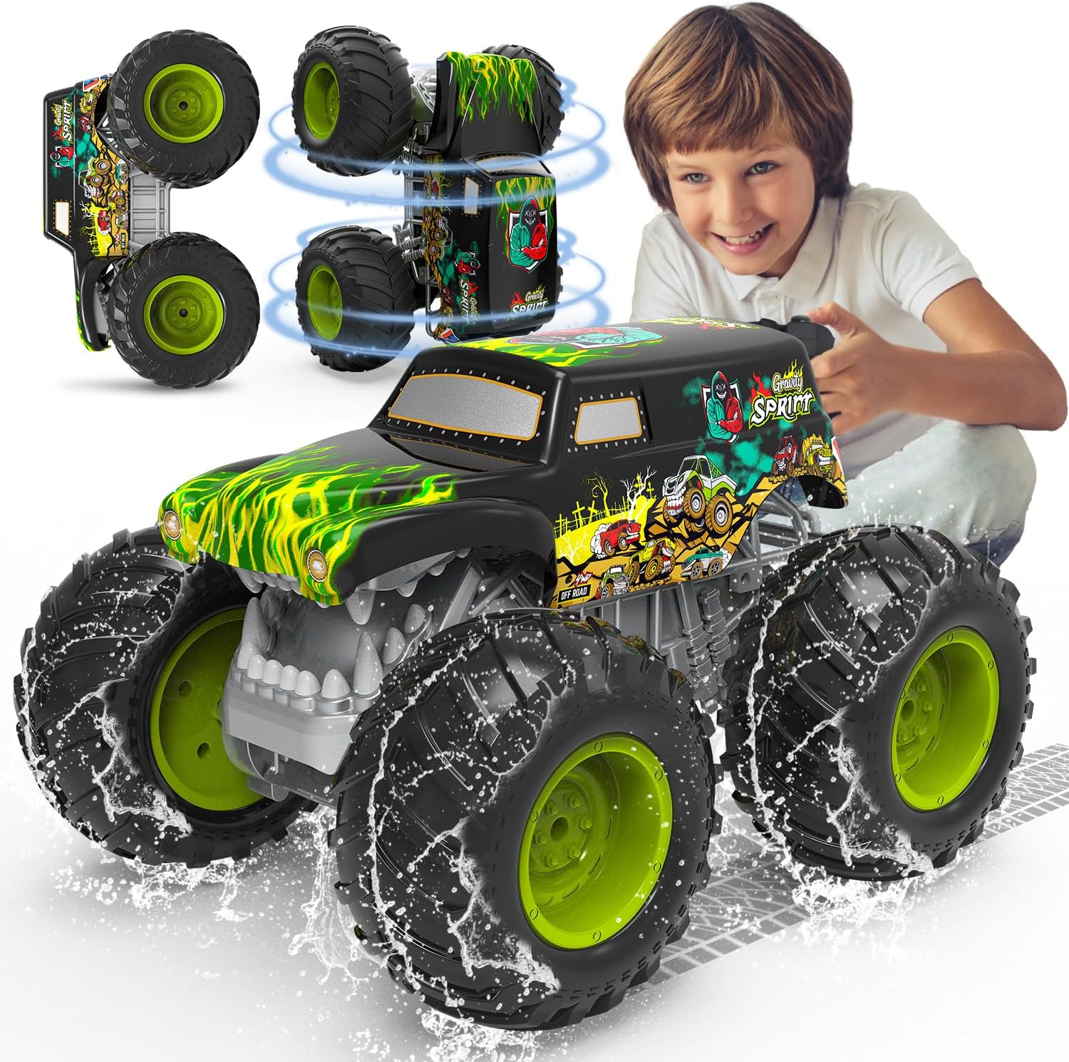 Detalle de PENGBU RC Monster Truck Télécommandé – auto RC 1:16, 2,4 GHz, akrobacje