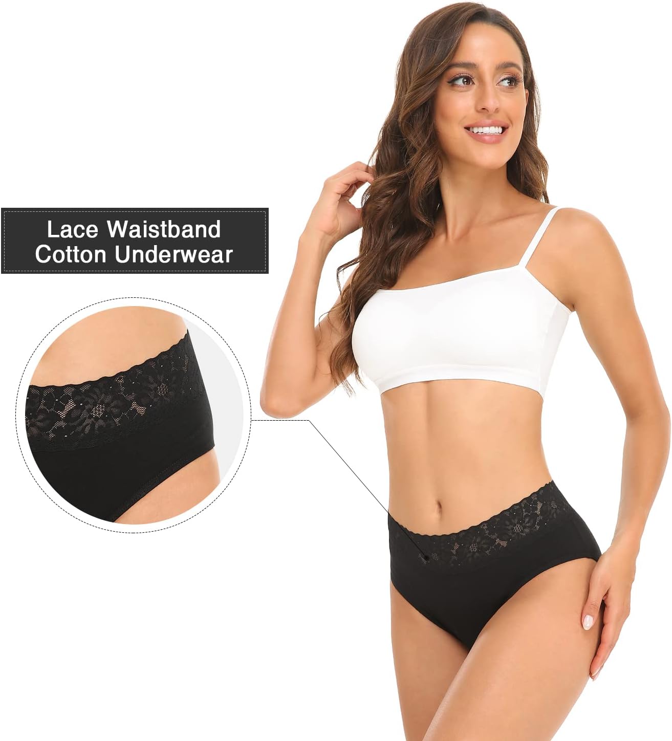 Detalle 2 de Wealurre Damen Unterhosen 5er Pack