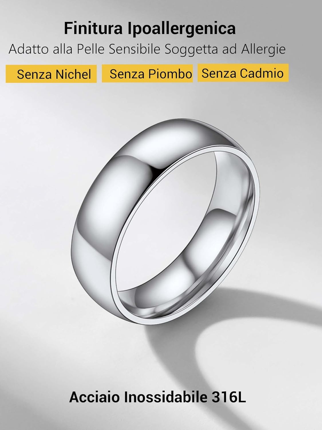 Thumbnail 2 de Anello unisex PROSTEEL in acciaio inox con incisione personalizzabile, finitura sabbiata (oro 18K placcato o nero) – confezione regalo
