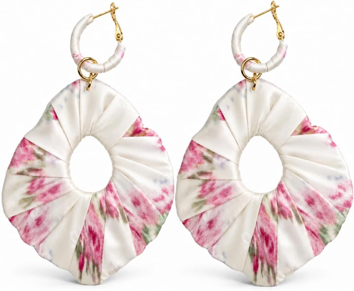 Thumbnail 6 de LUNÉA Dangle Earrings, Silk-Wrapped