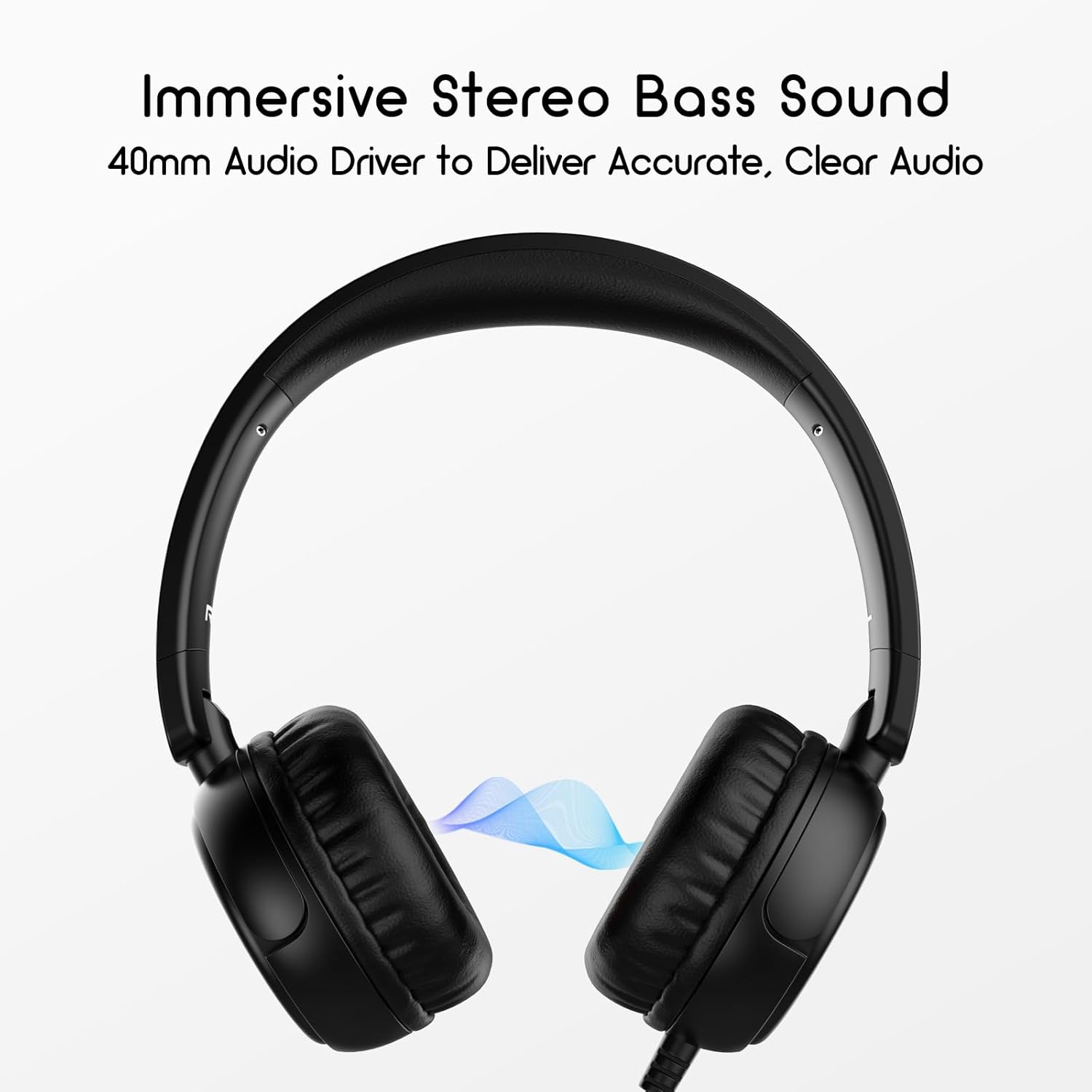 Thumbnail 2 de IMYB Kids Headphones Wired: Foldable, Safe-Listening On-Ear Headphones for Children
