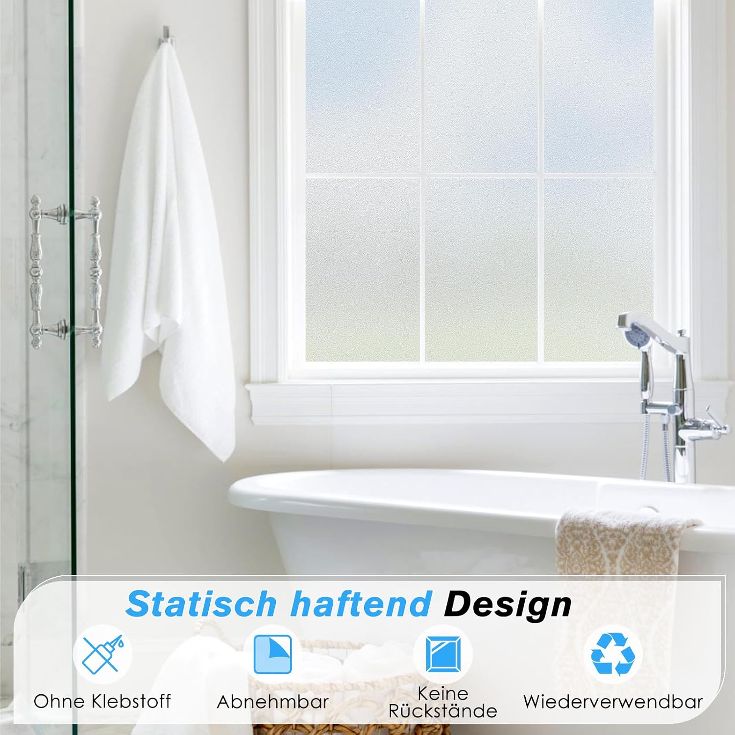 Detalle de Haton Fensterfolie Blickdicht 90 x 300 cm