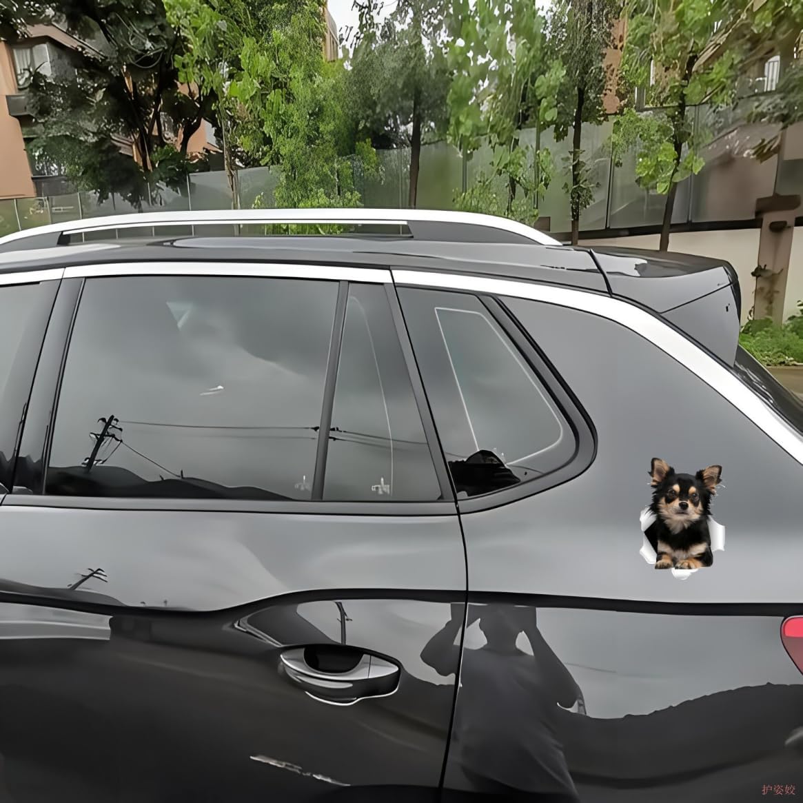 Thumbnail 1 de TIZIKJ Chihuahua Auto-Aufkleber 3D 18 cm