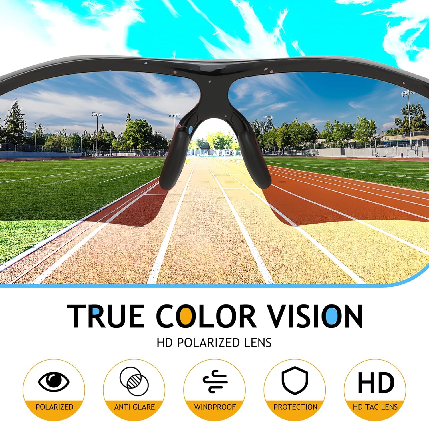 Thumbnail 6 de FEISEDY Kids Polarised Sports Sunglasses: Lightweight TR90 Frame for Active Children (B2454)