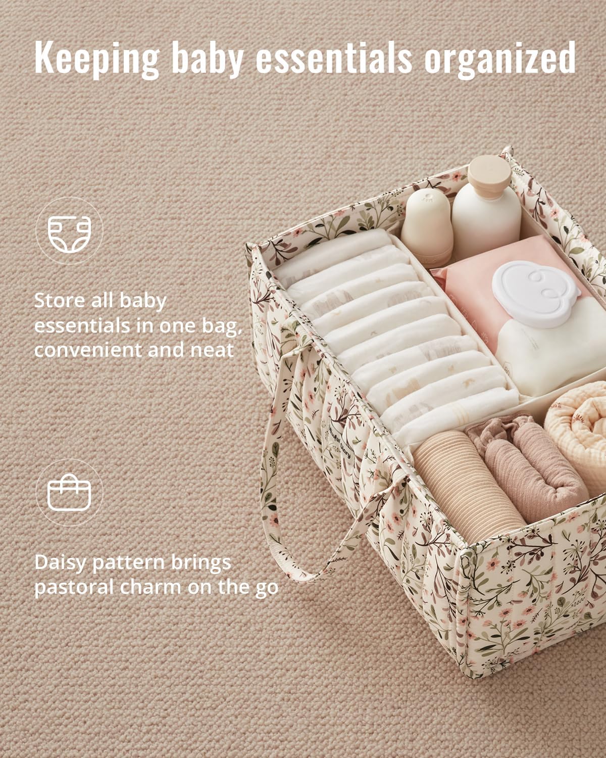 Thumbnail 1 de Blissful Diary Diaper Caddy Organizer