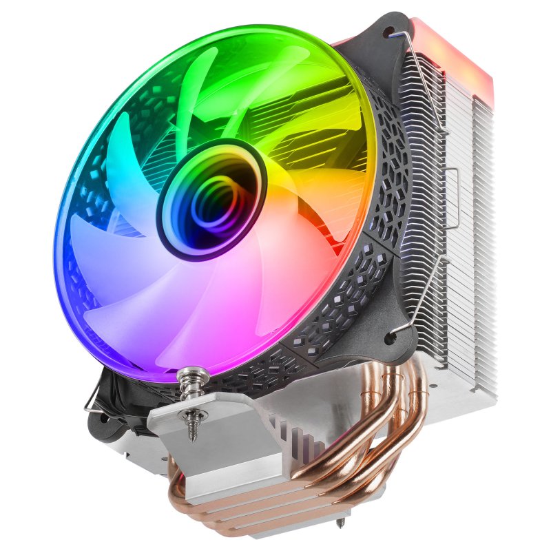 Detalle 2 de Mars Gaming MCPU-VR: Disipador CPU 120 mm con doble ARGB y rendimiento hasta 180 W