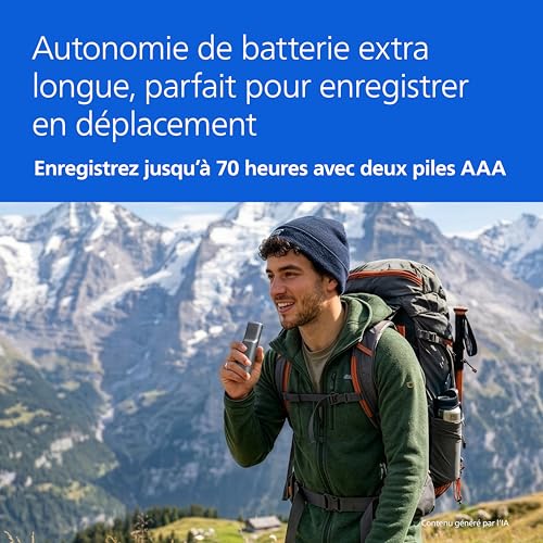Thumbnail 7 de Philips DVT1170 VoiceTracer : Enregistreur audio 8 Go avec micro SD, son clair et enregistrement mains libres