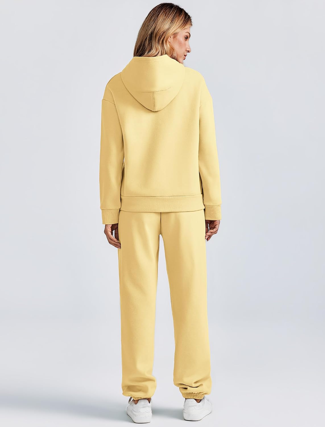 Thumbnail 1 de PINSPARK Women's Fleece Lounge Set, Drop-Shoulder Hoodie and Joggers