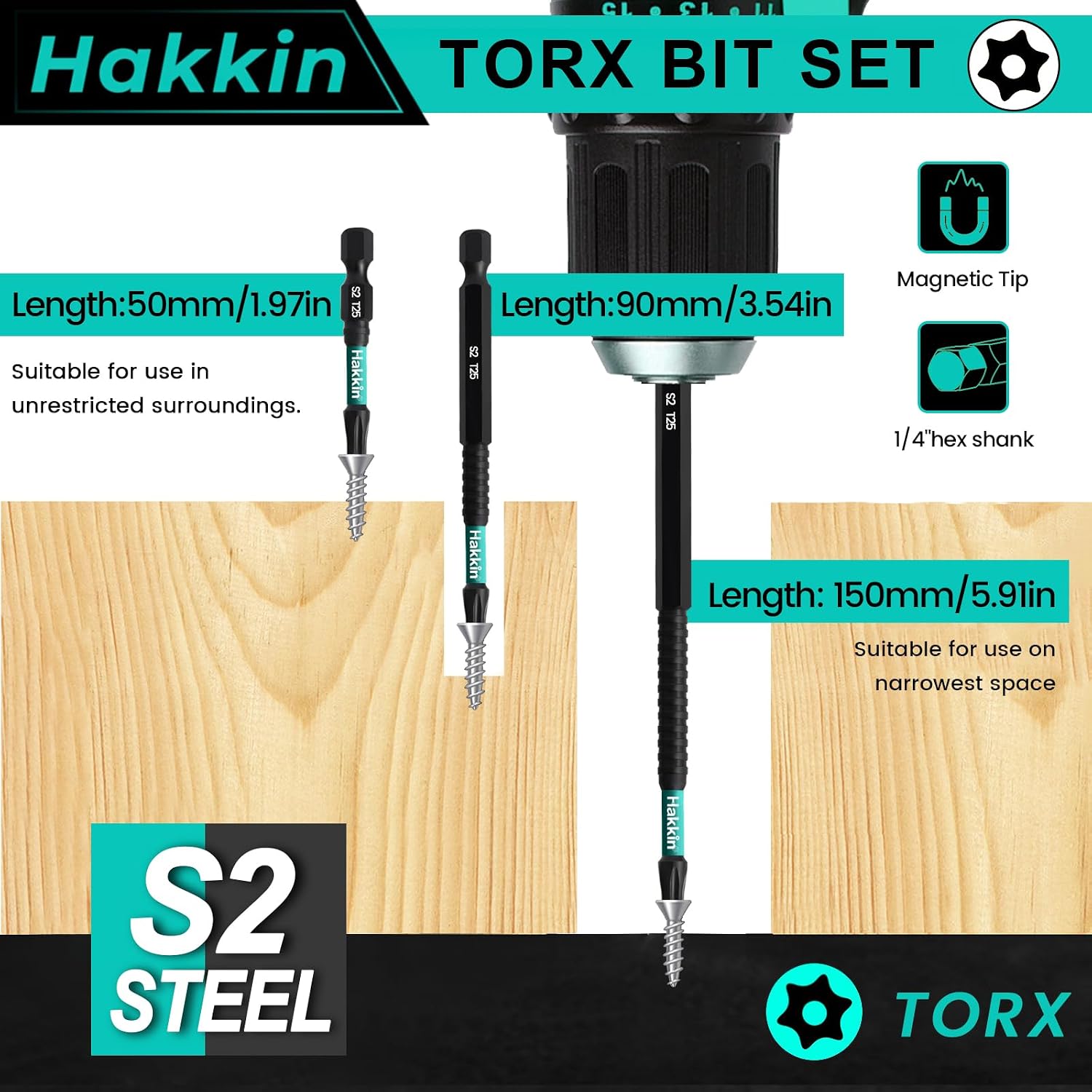Thumbnail 4 de Hakkin Torx Bit Set mit 13 Bits