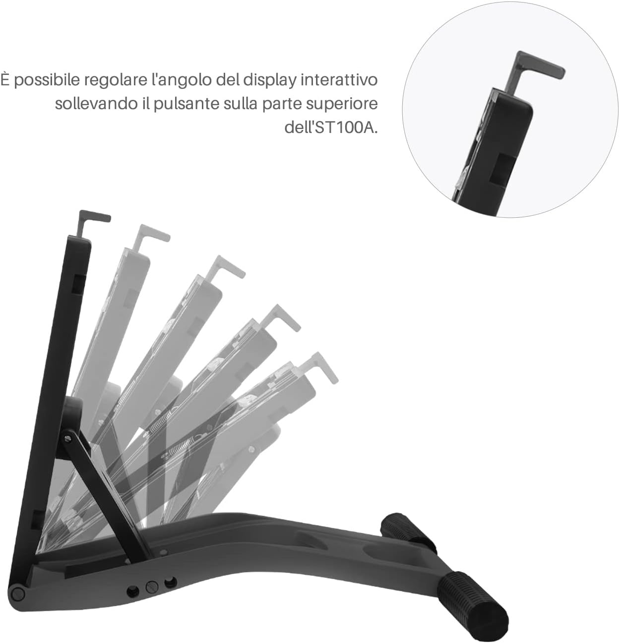 Detalle de HUION ST100A Supporto regolabile 15,6"