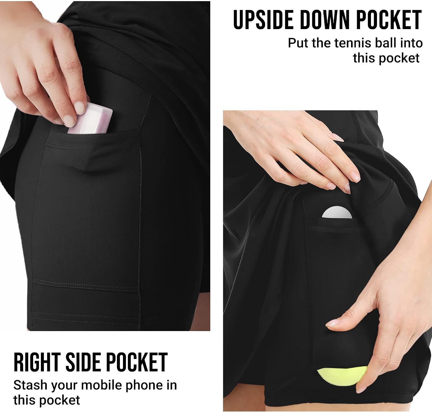 Thumbnail 4 de JAFINSY Women's Workout Tennis Dress With Built-In Shorts and Bra: All-in-One Activewear