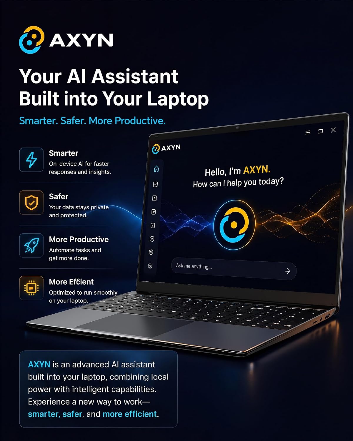 Thumbnail 6 de AKCHART 15.6-Inch AI Laptop with Office 365, 6GB RAM, 128GB SSD