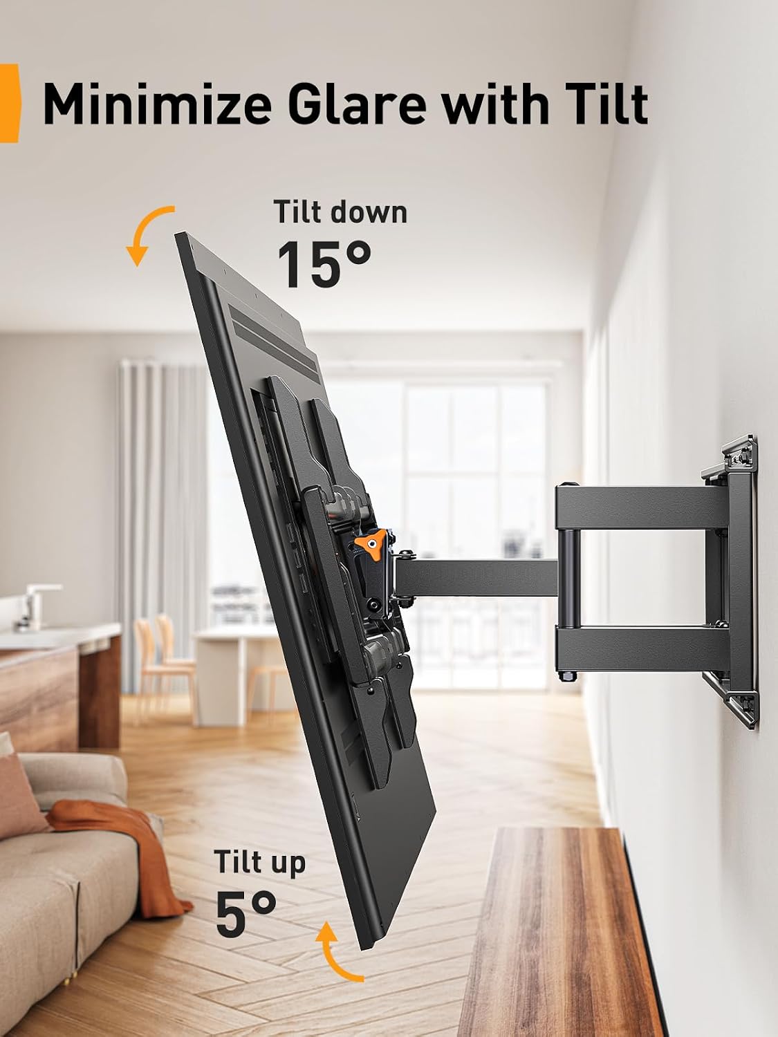 Thumbnail 4 de Perlegear PGLF8 Full Motion TV Mount 132 lb