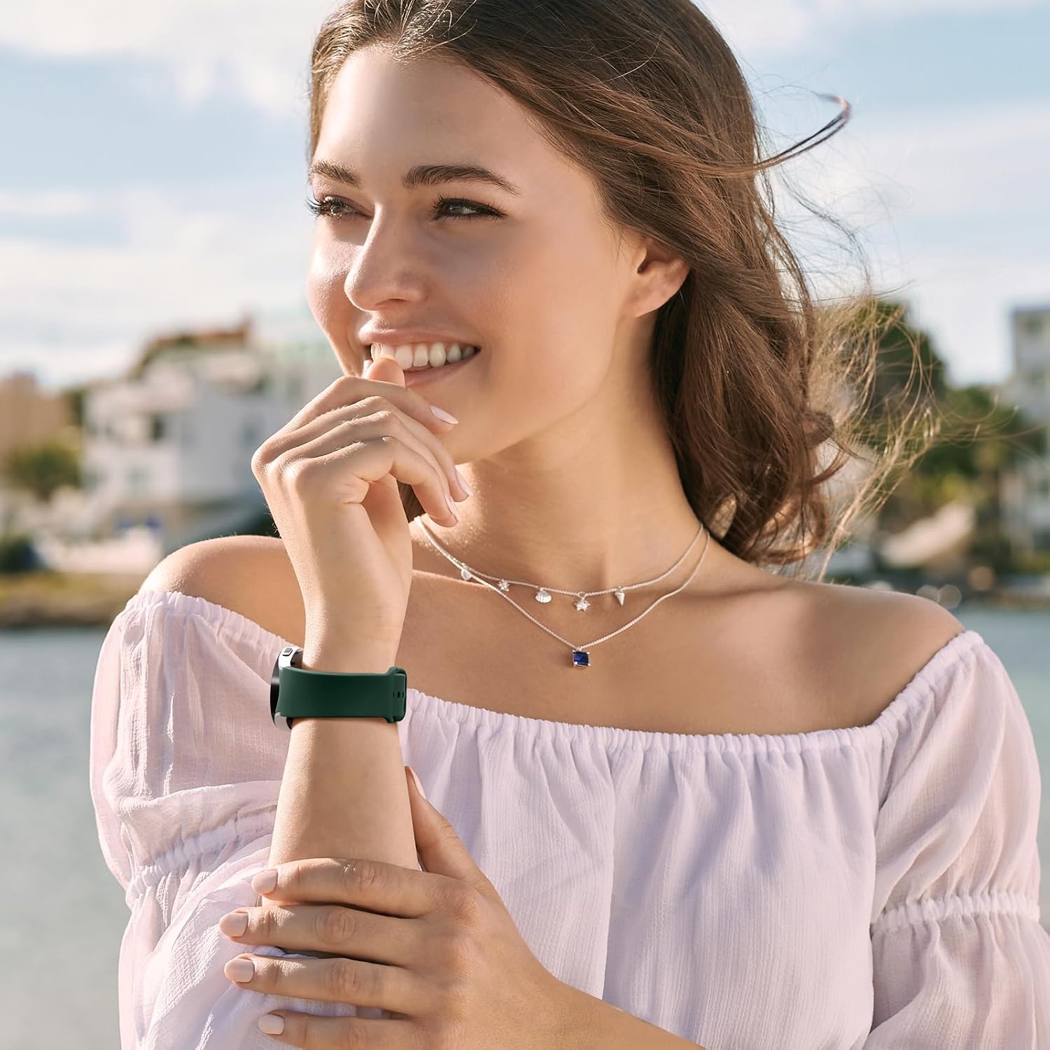 Thumbnail 5 de Mastten Galaxy Watch Strap 44mm Dark Green