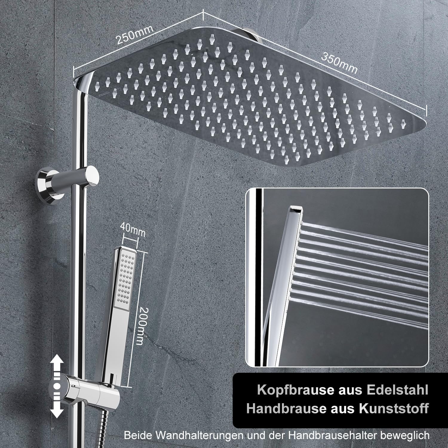 Detalle 1 de Görbach Colonna Doccia Inox 92 cm