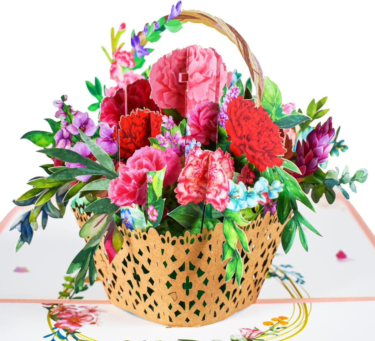 Thumbnail 6 de CNLITIHEKA Flower Basket Pop-Up Greeting Card with 3D Design