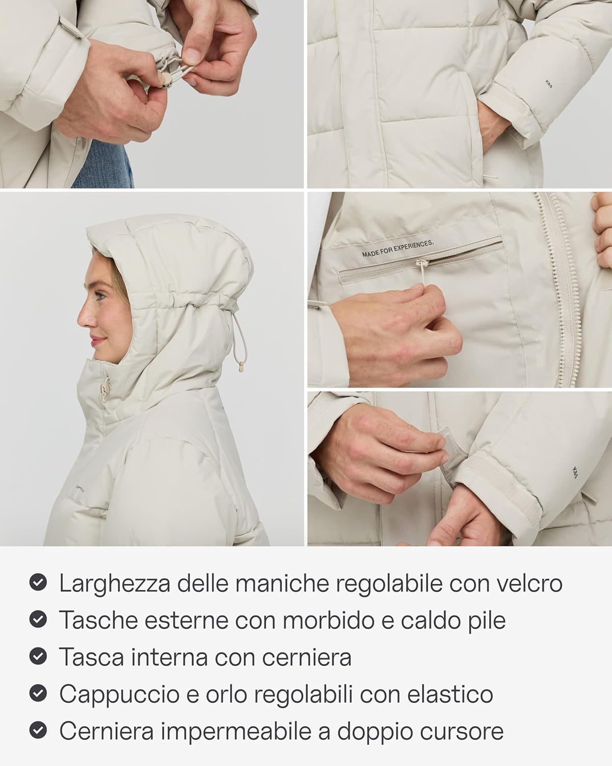 Thumbnail 5 de Kapten & Son giacca invernale All Black Sandstone Olive (XS-XXL) impermeabile, antivento e traspirante