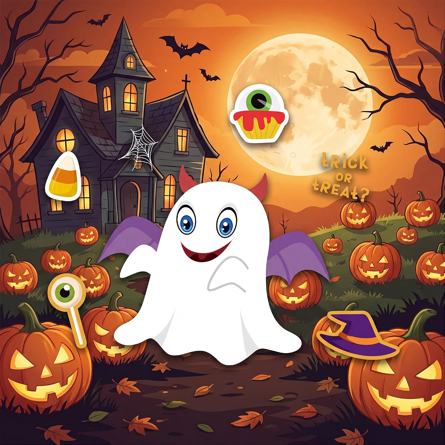 Thumbnail 6 de Riccioofy Halloween Stickers for Kids, 24 DIY Sheets for Crafts and Parties
