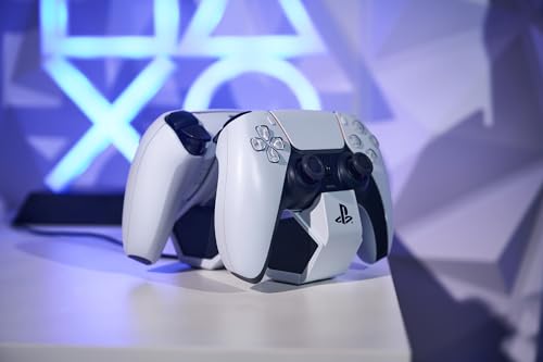 Detalle de PowerA Cargador Rápido Dual para 2 mandos DualSense (PS5) – Estación de carga doble