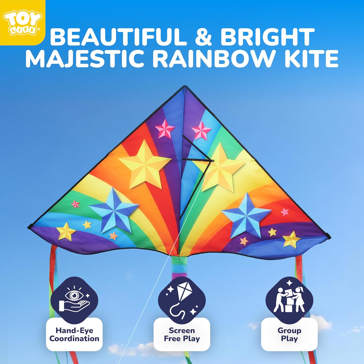 Detalle de TOY Life Kids' Kite with 50M String
