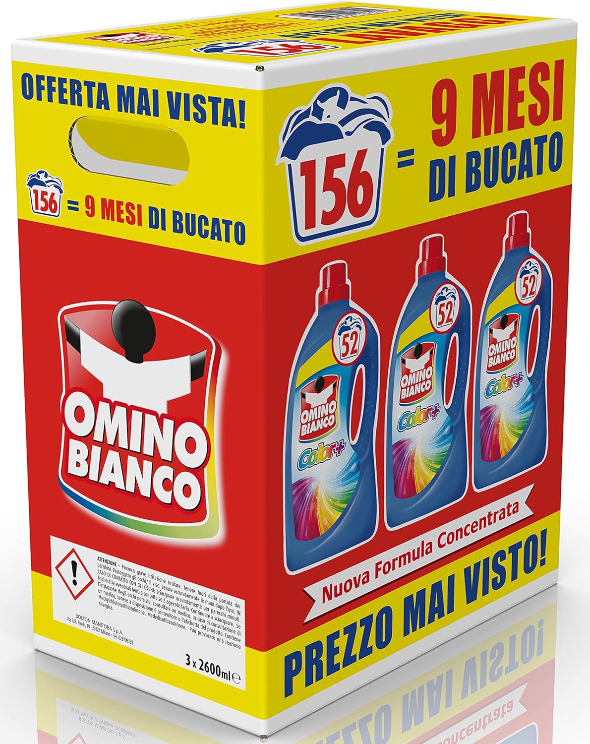 Thumbnail 5 de Omino Bianco Detersivo Lavatrice Liquido Color+ 105 Lavaggi – Formula Color+ per Capic Colorati