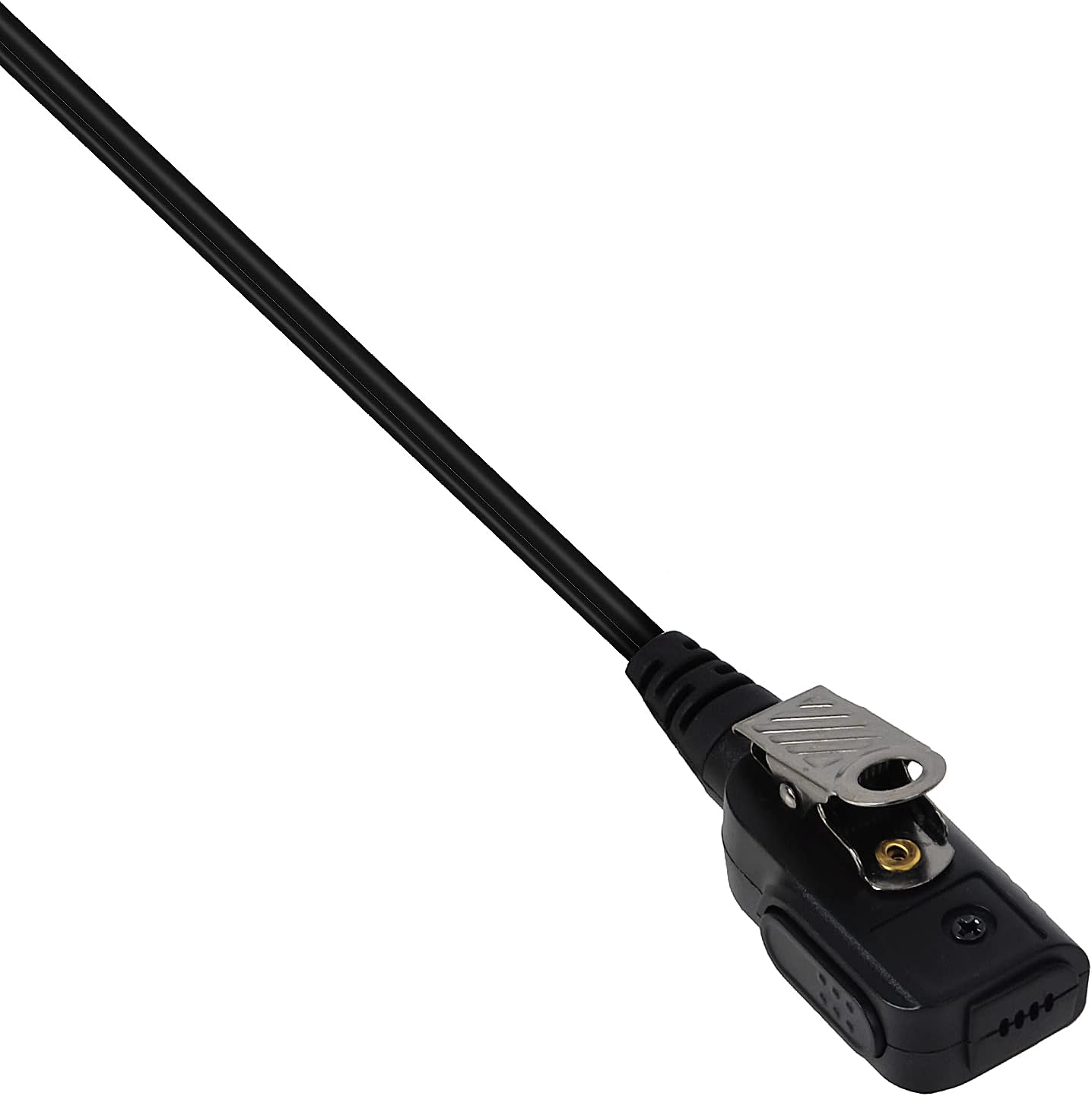Detalle 2 de HYS Security Bodyguard G-Shape earpiece with mic and PTT for compatible Motorola walkie talkies