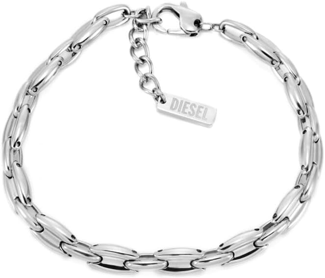 Thumbnail 5 de Diesel Bracelet pour homme en acier inoxydable avec fermoir mousqueton