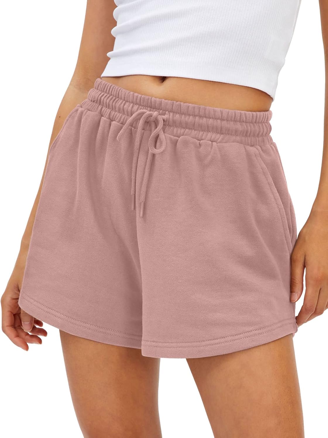 Thumbnail 6 de AUTOMET Women’s Lounge & Casual Sweat Shorts with Pockets, Soft High-Waist Drawstring