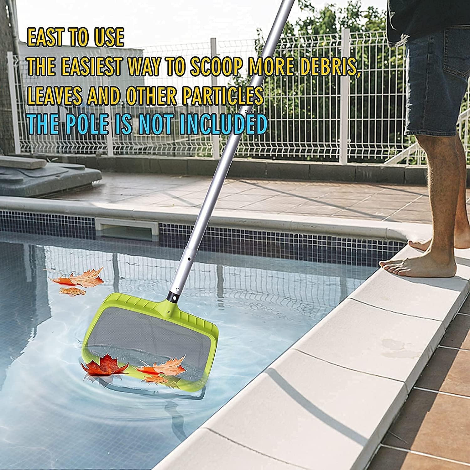 Detalle 2 de Retino profondo GSTgp per pulizia piscina e spa, telaio in plastica rinforzata