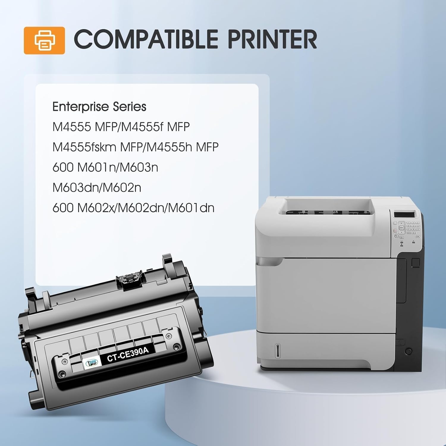 Thumbnail 1 de Cool Toner CE390A 90A Black Toner Cartridge, 2-Pack, 10,000-Page Yield