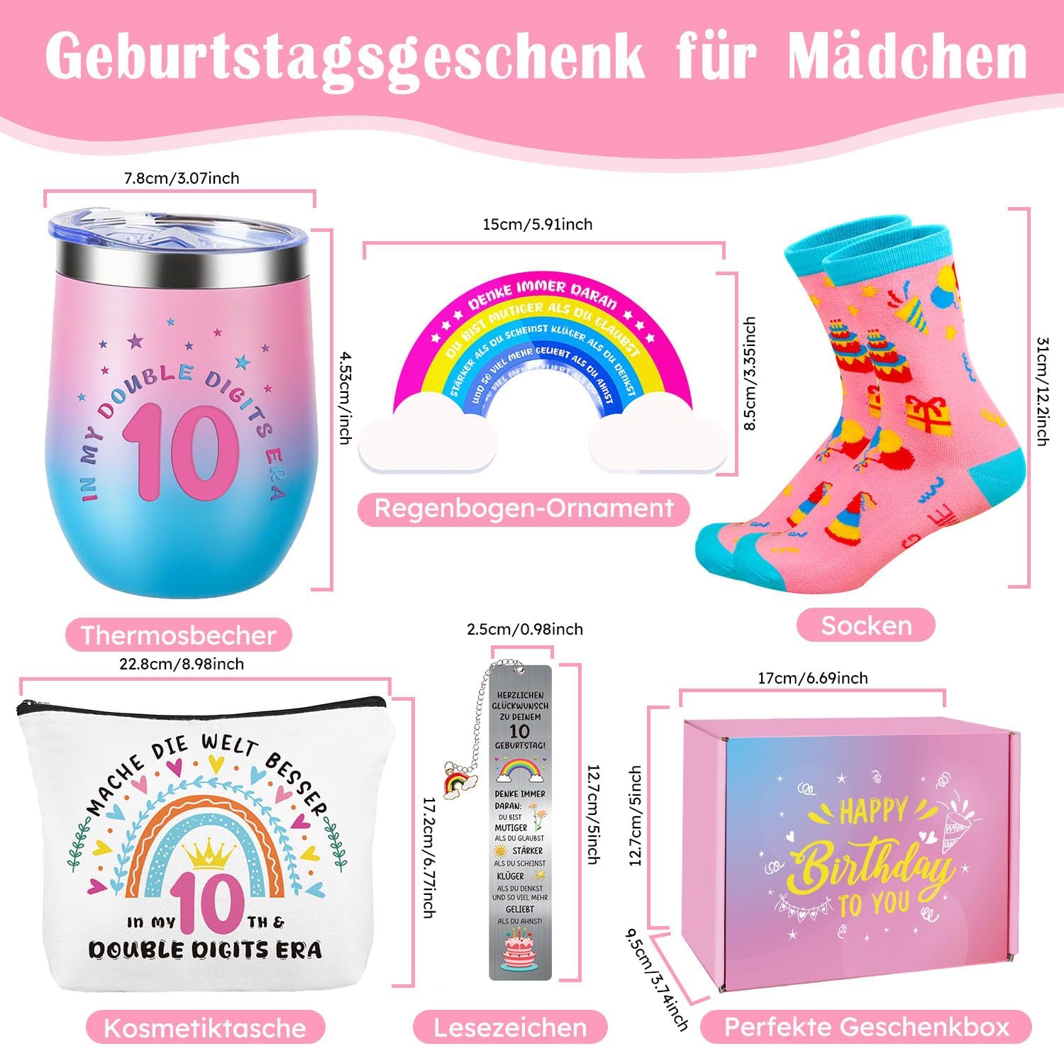 Thumbnail 1 de Giftota Geburtstagsgeschenk zum 10. Geburtstag für Mädchen (Set mit 6 Überraschungen)