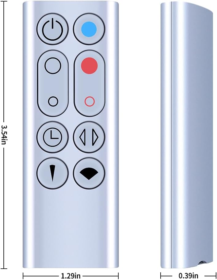 Detalle de TCNOUMT Replacement Remote for Dyson AM09 Air Purifier, Hot+Cool Bladeless Fan — No Magnetic Attraction Function