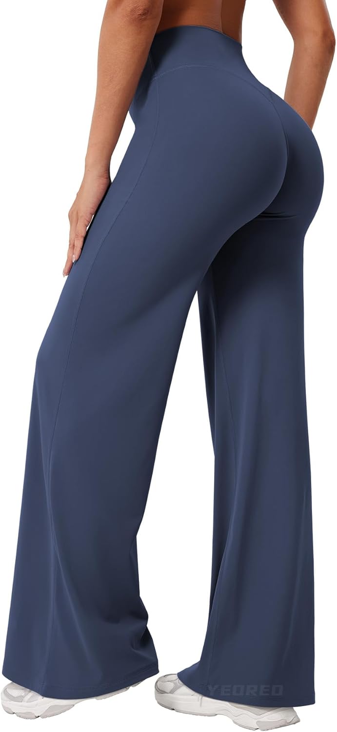 Thumbnail 1 de YEOREO High-Waist Seamless-Front Straight Leg Workout Leggings (29–35 in inseam)