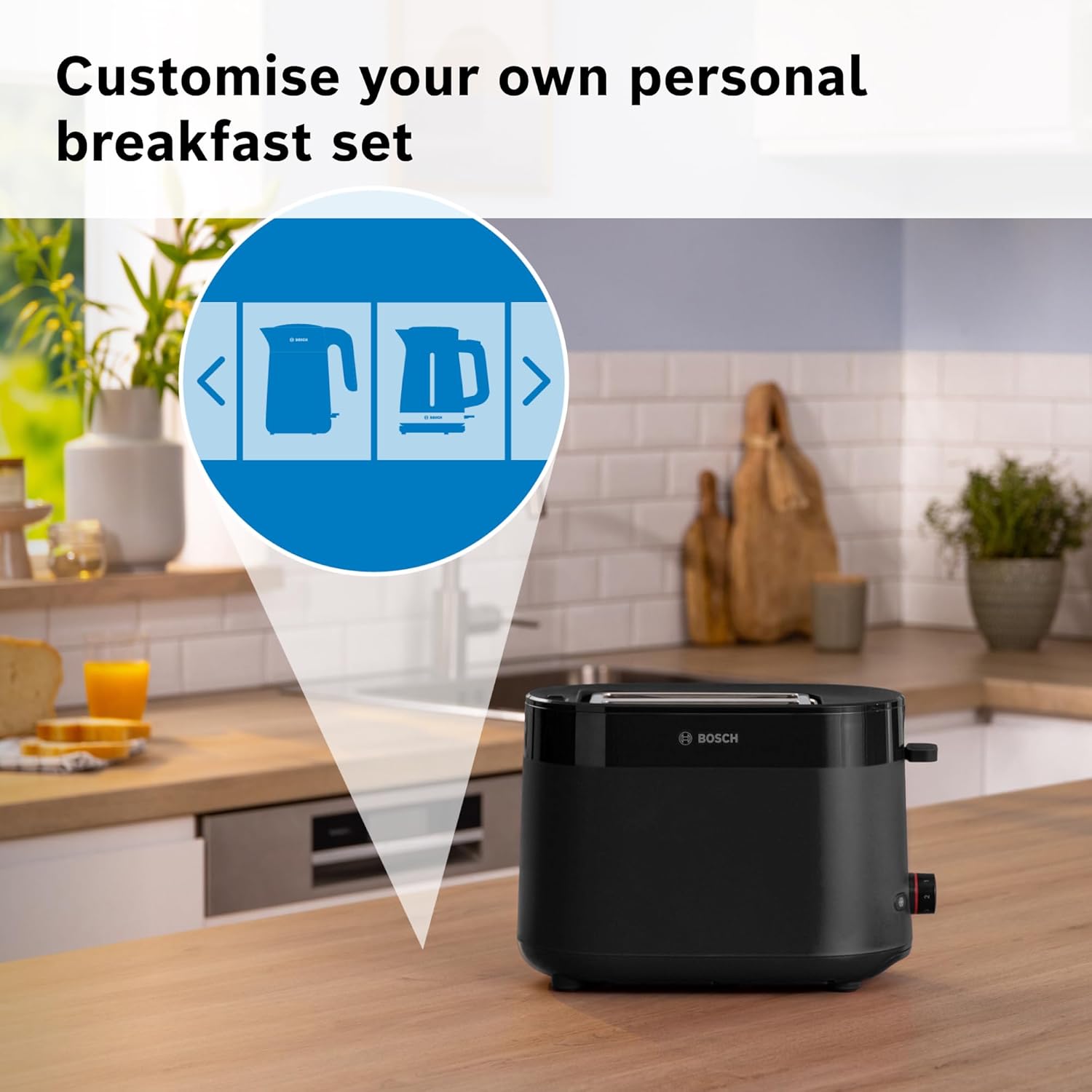 Thumbnail 5 de Bosch MyMoment Delight TAT2M123GB – Compact 2-Slice Toaster with Bun Warmer