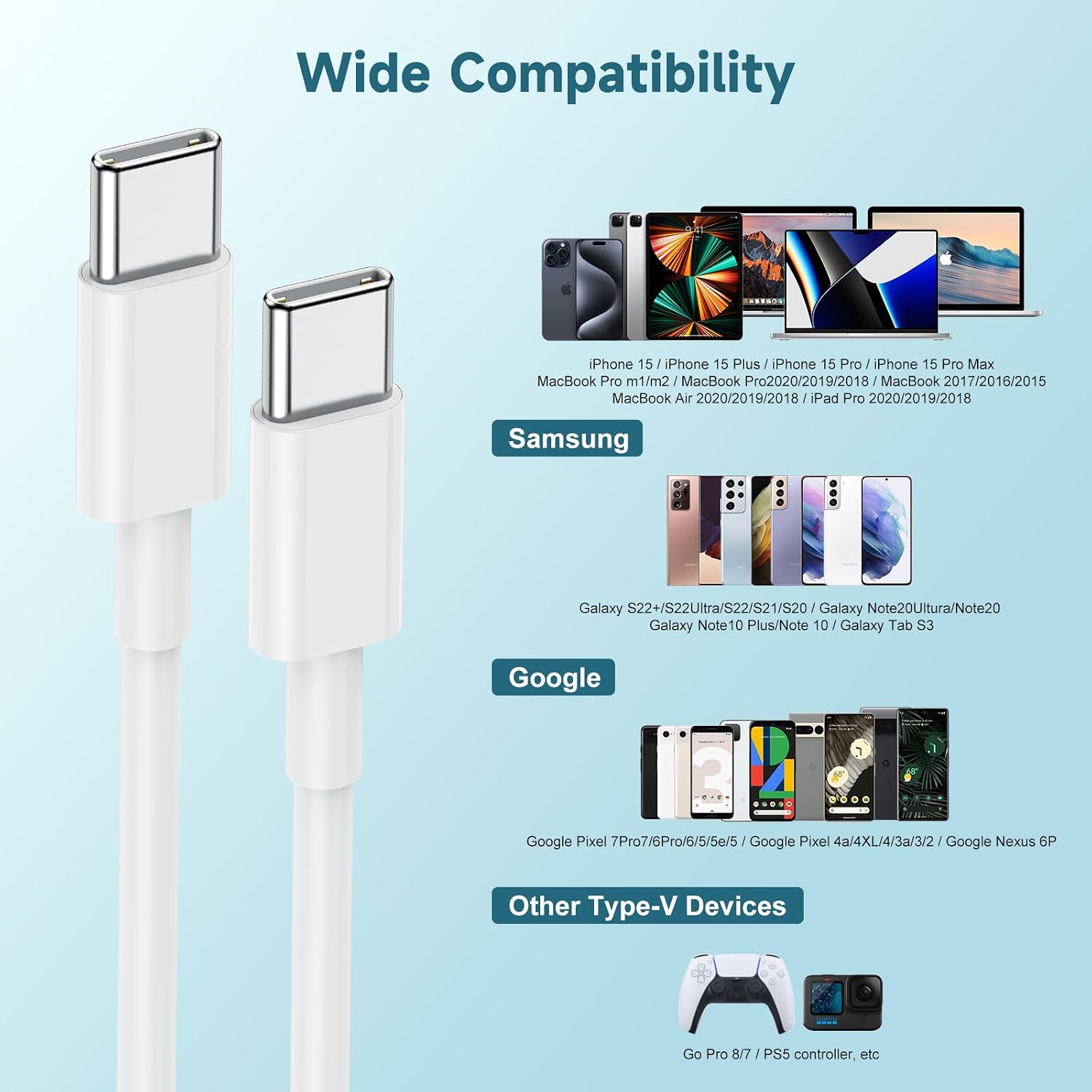 Thumbnail 4 de chcela 60W USB C Fast Charging Cable