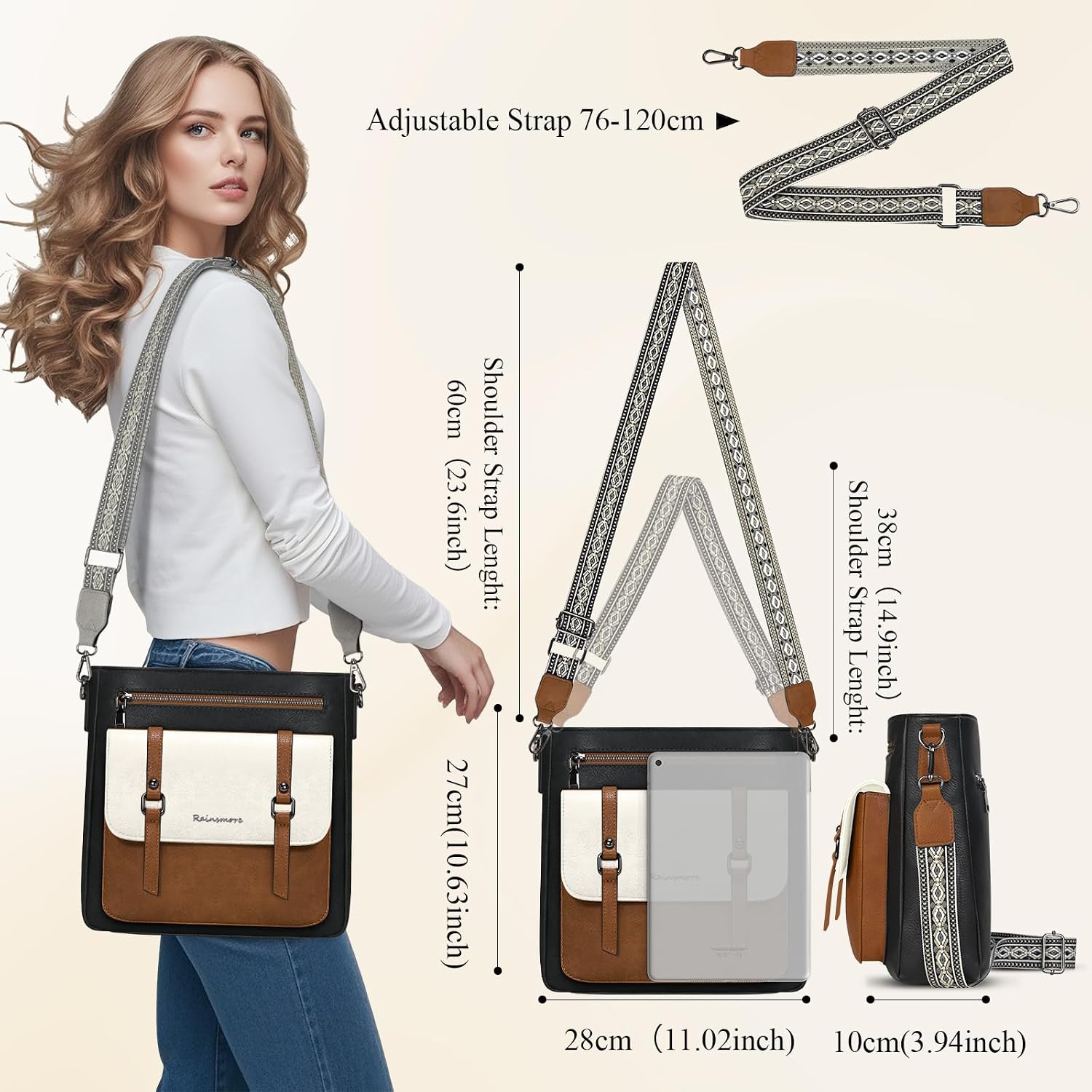 Detalle 2 de RAINSMORE Cross Body Bag 28x10x27cm