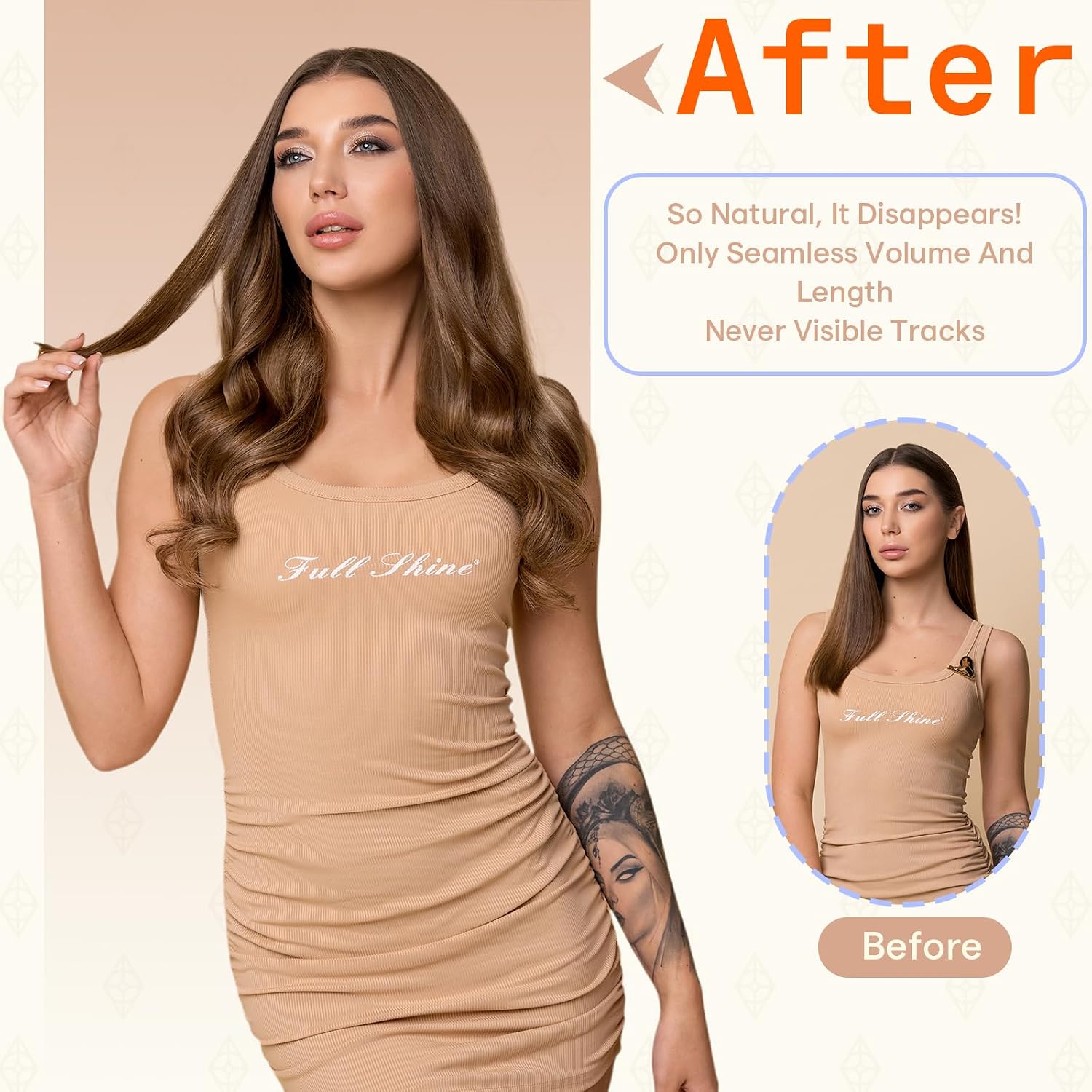 Thumbnail 6 de Full Shine Tape in Hair Extensions 18-inch