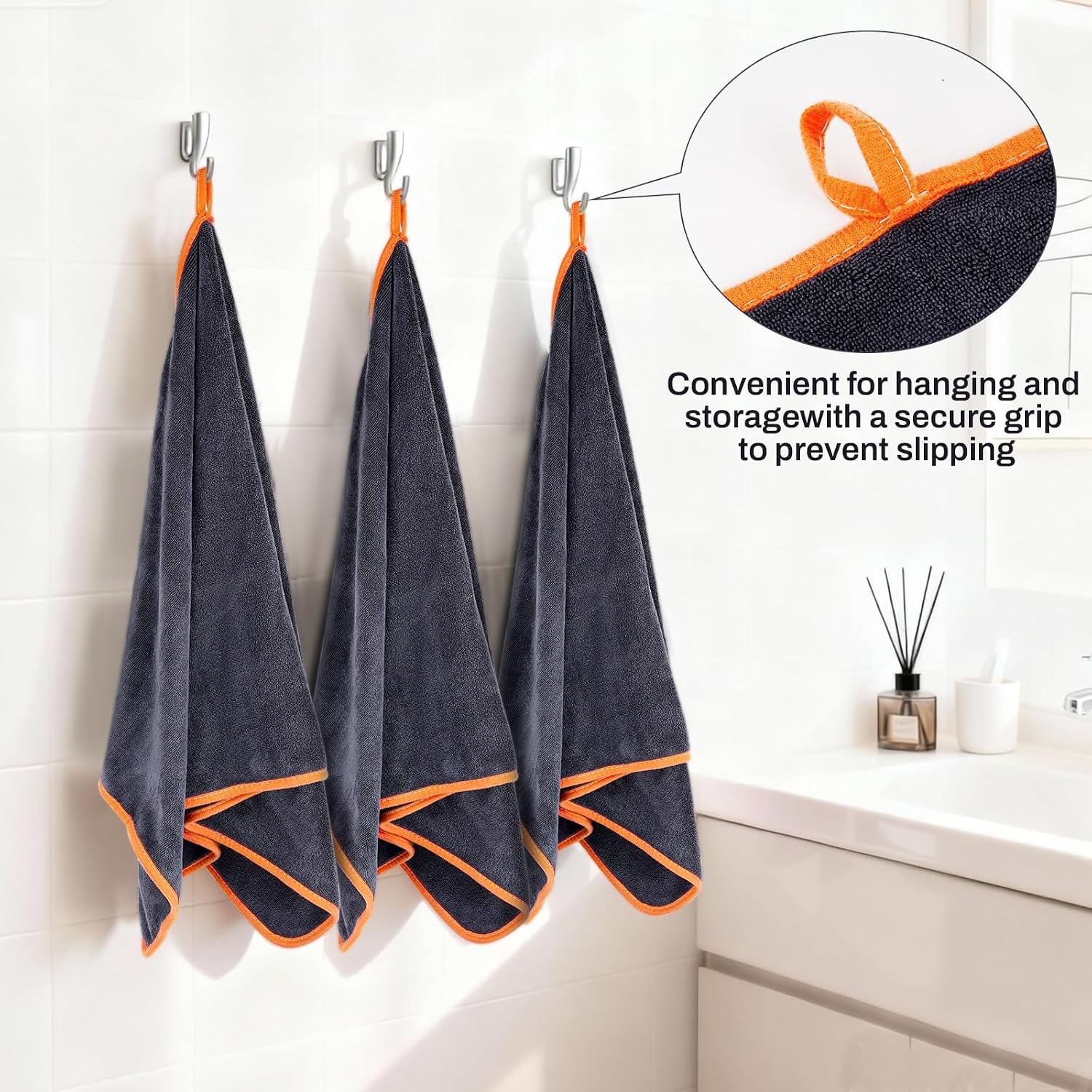 Detalle 2 de Microfibre sports towels 3 Pack 40x80cm